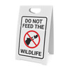 Do Not Feed The Wildlife with Icon Portrait - A-Frame Sign Do Not Feed The Wildlife with Icon Portrait - A-Frame Sign