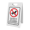 Dogs and Owner Guidelines Portrait - A-Frame Sign