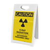 Caution: X-Ray Radiation Authorized Personnel Only - Portrait A-Frame Sign Caution: X-Ray Radiation Authorized Personnel Only - Portrait A-Frame Sign