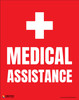 Medical Assistance (Red) - Poster Medical Assistance (Red) - Poster