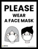 Please Wear A Face Mask (Male & Female) - Poster Please Wear A Face Mask (Male & Female) - Poster