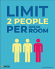 Limit 2 People Per Break Room - Poster
