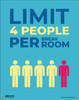 Limit 4 People Per Break Room - Poster Limit 4 People Per Break Room - Poster