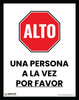 Stop: One Person At A Time (Spanish) - Poster Stop: One Person At A Time (Spanish) - Poster