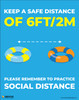 Keep a Safe Distance/Please Remember to Practice Social Distancing (Swimming) Covid-19 - Poster Keep a Safe Distance/Please Remember to Practice Social Distancing (Swimming) Covid-19 - Poster