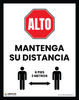 Stop - Keep Your Distance (6 Feet 2 Meters) (Spanish) - Poster Stop - Keep Your Distance (6 Feet 2 Meters) (Spanish) - Poster