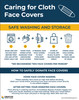 Caring For Cloth Face Covers - Safe Washing and Storage - Poster