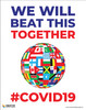 We Will Beat This Together #Covid-19 (World Flags) - Poster We Will Beat This Together #Covid-19 (World Flags) - Poster