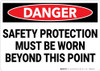 Danger: PPE Safety Protection - Wall Sign Danger: PPE Safety Protection - Wall Sign