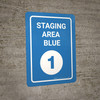Staging Area Blue 1 - Wall Sign Staging Area Blue 1 - Wall Sign