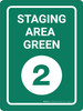Staging Area Green 2 - Wall Sign