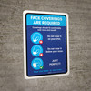 Face Coverings Are Required: Wear Your Mask - Save Lives Portrait - Wall Sign Face Coverings Are Required: Wear Your Mask - Save Lives Portrait - Wall Sign