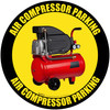 Air Compressor Parking - Floor Sign