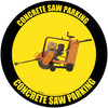 Concrete Saw Parking - Floor Sign Concrete Saw Parking - Floor Sign