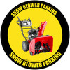 Snow Blower Parking - Floor Sign