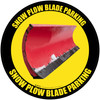 Snow Plow Blade Parking - Floor Sign