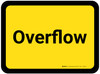 Overflow - Yellow Rectangle - Floor Sign