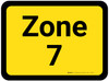 Zone 7 - Yellow Rectangle - Floor Sign Zone 7 - Yellow Rectangle - Floor Sign