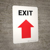 Exit with Arrow Up Portrait - Wall Sign Exit with Arrow Up Portrait - Wall Sign