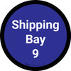 Shipping Bay 9 - Blue Circle - Floor sign Shipping Bay 9 - Blue Circle - Floor sign
