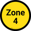 Zone 4 - Yellow Circle - Floor sign Zone 4 - Yellow Circle - Floor sign