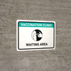 Vaccination Clinic: Waiting Area Green Landscape - Wall Sign