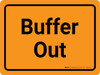 Buffer Out Orange Landscape - Wall Sign