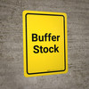Buffer Stock Yellow Portrait - Wall Sign Buffer Stock Yellow Portrait - Wall Sign