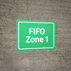 FIFO Zone 1 Green Landscape - Wall Sign