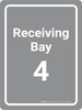 Receiving Bay 4 Grey Portrait - Wall Sign