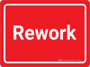 Rework Red Landscape - Wall Sign