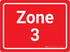 Zone 3 Red Landscape - Wall Sign