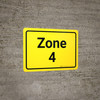 Zone 4 Yellow Landscape - Wall Sign