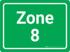 Zone 8 Green Landscape - Wall Sign Zone 8 Green Landscape - Wall Sign