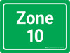 Zone 10 Green Landscape - Wall Sign Zone 10 Green Landscape - Wall Sign