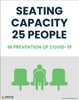 Seating Capacity 25 People In Prevention of Covid-19 - Poster Seating Capacity 25 People In Prevention of Covid-19 - Poster