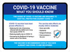 Covid-19 Vaccines - What You Should Know Landscape - Wall Sign Covid-19 Vaccines - What You Should Know Landscape - Wall Sign