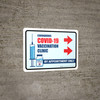 Covid-19 Vaccine Clinic: By Appointment Only Right Arrow Landscape - Wall Sign