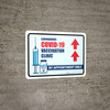Covid-19 Vaccine Clinic: By Appointment Only Up Arrow Landscape - Wall Sign Covid-19 Vaccine Clinic: By Appointment Only Up Arrow Landscape - Wall Sign