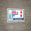 Covid-19 Vaccine Clinic: Pre-Booked Appointments Only Masks Required Down Arrow Landscape - Wall Sign Covid-19 Vaccine Clinic: Pre-Booked Appointments Only Masks Required Down Arrow Landscape - Wall Sign