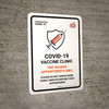 Covid-19 Vaccine Clinic: Pre-Booked Appointments Only Portrait - Wall Sign