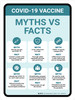 Covid-19 Vaccine: Facts Vs Myths Portrait - Wall Sign Covid-19 Vaccine: Facts Vs Myths Portrait - Wall Sign