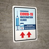 Covid-19 Vaccine Clinic: Pre Booked Appointments Only - Masks Required Up Arrow Portrait - Wall Sign Covid-19 Vaccine Clinic: Pre Booked Appointments Only - Masks Required Up Arrow Portrait - Wall Sign