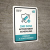 2nd Dose Appointment Scheduling - Consult a Staff Member Portrait - Wall Sign