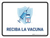 Get Vaccinated Here Spanish Landscape - Wall Sign