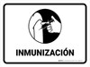 Immunization With Vaccine Injection Icon Spanish Landscape - Wall Sign Immunization With Vaccine Injection Icon Spanish Landscape - Wall Sign