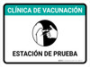Vaccination Clinic: Pre Screening Station Green Spanish Landscape - Wall Sign