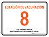 Vaccine Station 8 Spanish Landscape - Wall Sign Vaccine Station 8 Spanish Landscape - Wall Sign