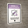 Covid-19 Vaccination Clinic: Register Here Spanish Portrait - Wall Sign Covid-19 Vaccination Clinic: Register Here Spanish Portrait - Wall Sign
