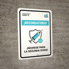 Reminder - Return For The Second Dose Spanish Portrait - Wall Sign